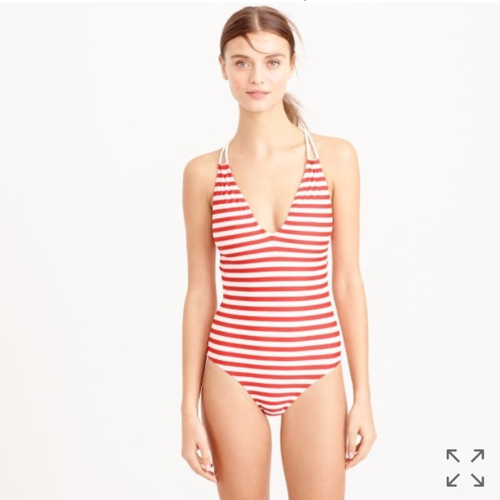 J. Crew Striped One Piece